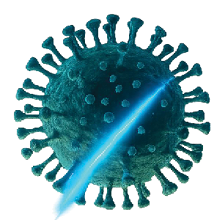 Image of a single light on a molecule